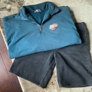 Size xl vintage quarter zip labatt blue hockey challenge.